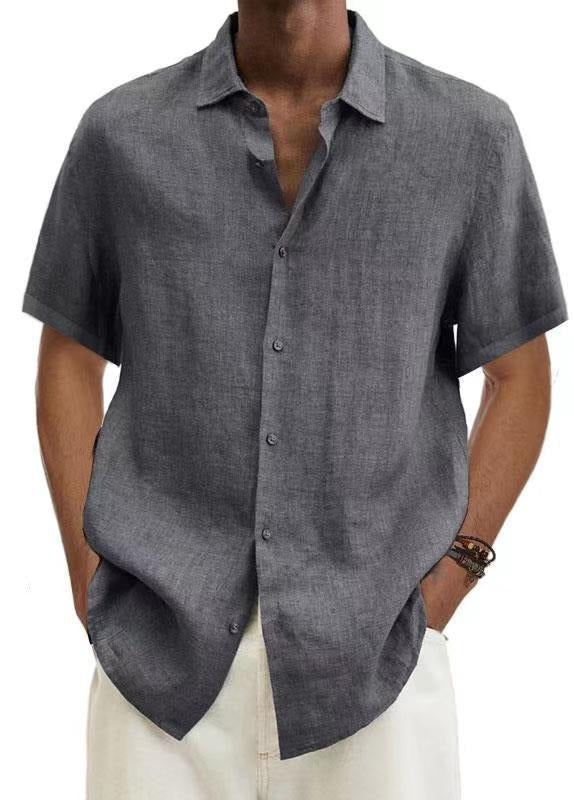Herren Shirt | Oversized | Mit Knopfleiste | Sommer Linen
