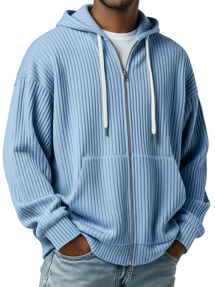 Herren Cardigan | Kapuzen Strickjacke | Bequeme Kleider