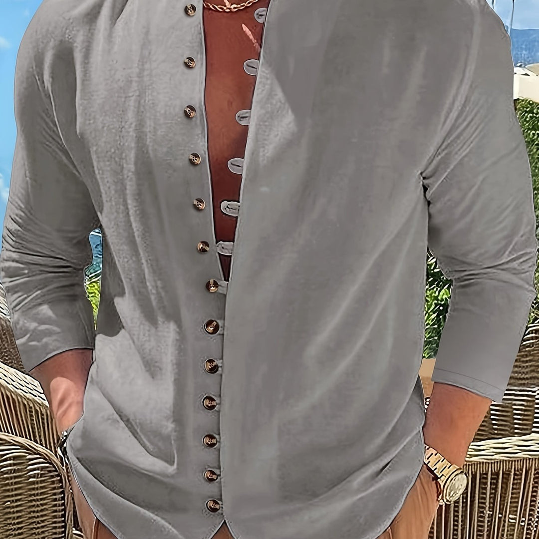 Herren Hemd | Slim Fit | Knopfleiste | Sommer