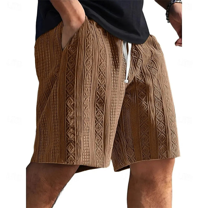 Herren Shorts | Gerader Schnitt | Strukturmuster | Sommer