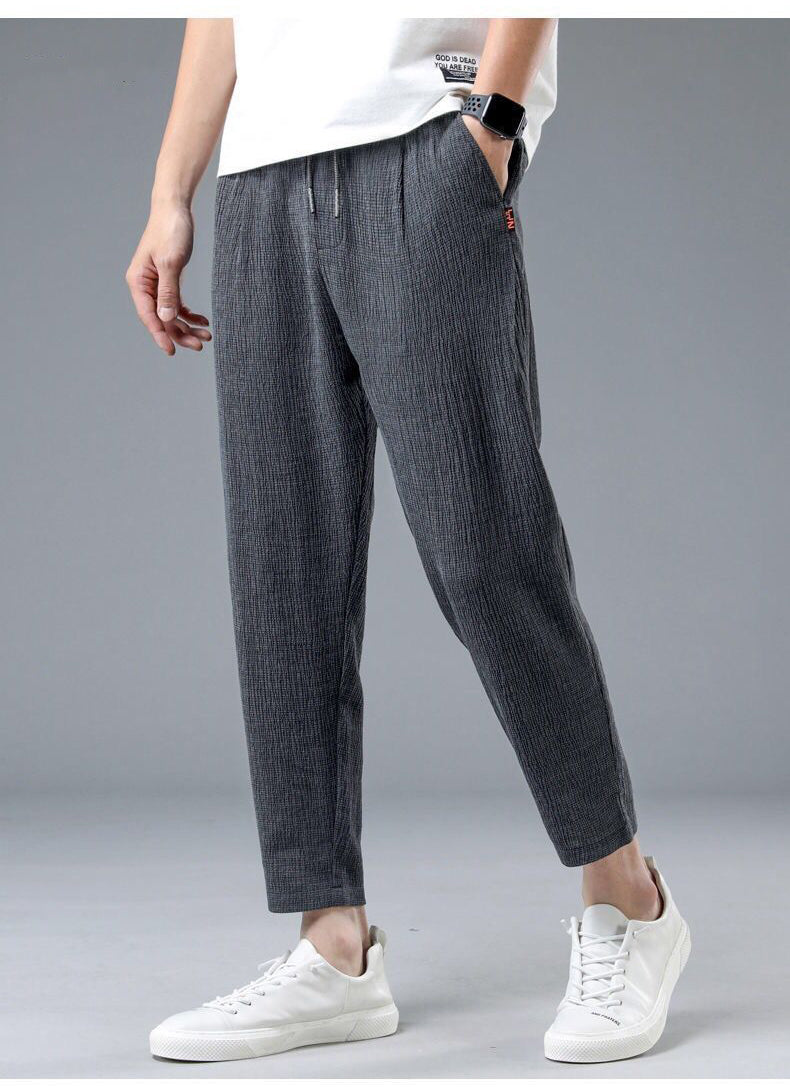 Herren Hose | Tapered | Mit Kordelzug | Sommer