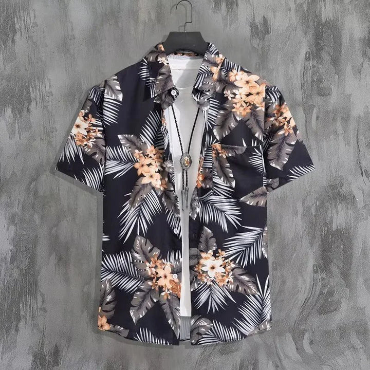 Herren Shirt | Oversized | Blumenprint | Sommer