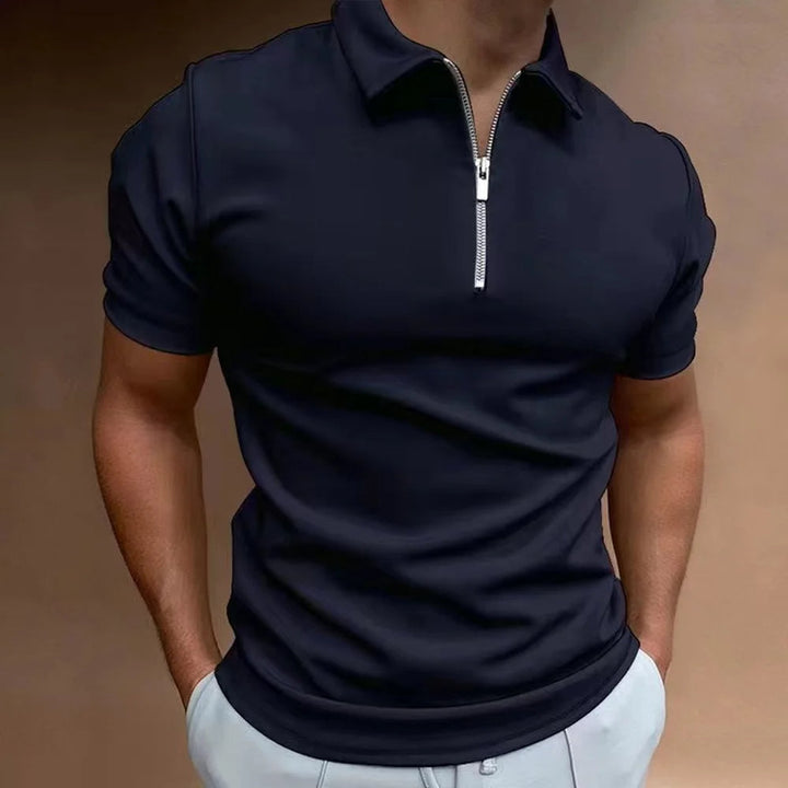 Herren Poloshirt | Slimfit | Reißverschluss | Sommer