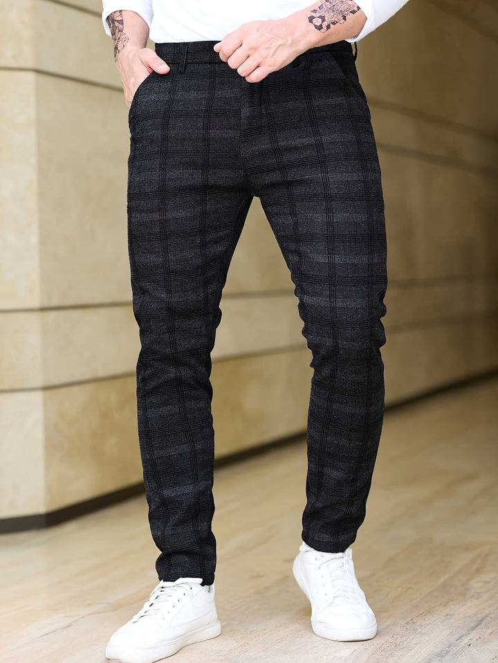Herren Hose | Slimfit | Karo | Frühling Elegant