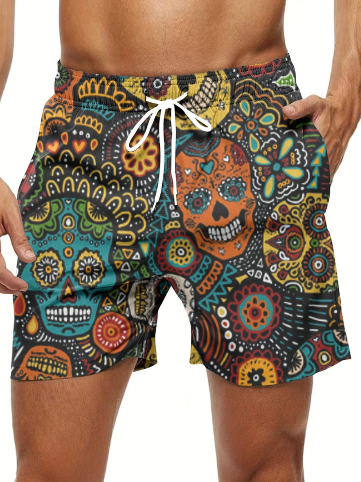 Herren Shorts | Straight | Mit Kordelzug | Sommer Print