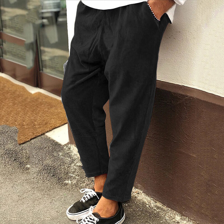 Herren Hose | Tapered | Elastischer Bund | Sommer