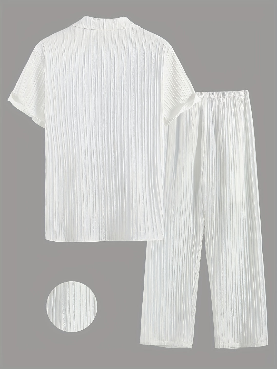 Herren Set | Relaxed Fit | Gerippte Struktur | Sommer