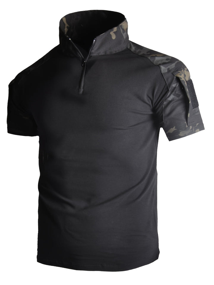 Herren Sportshirt | Slimfit | Mit Reißverschluss | Sommer Vector