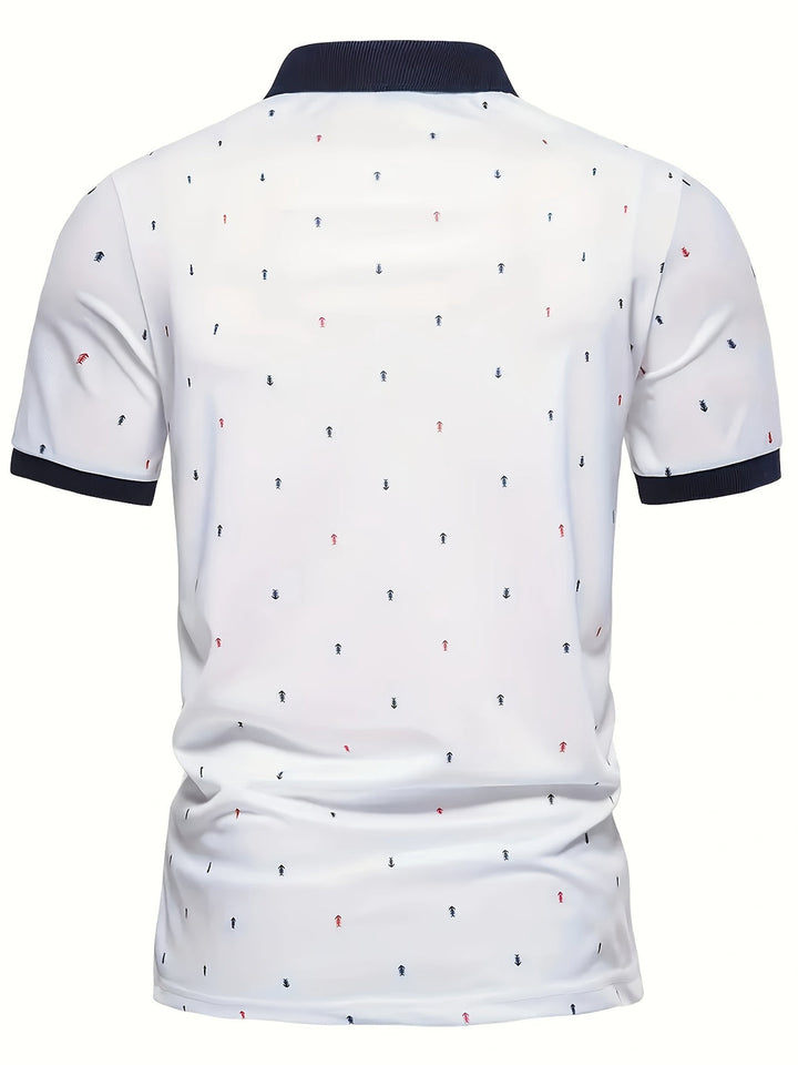 Herren Golf Polo | 3D Druck | Sportlich & Atmungsaktiv | Leichtgewicht
