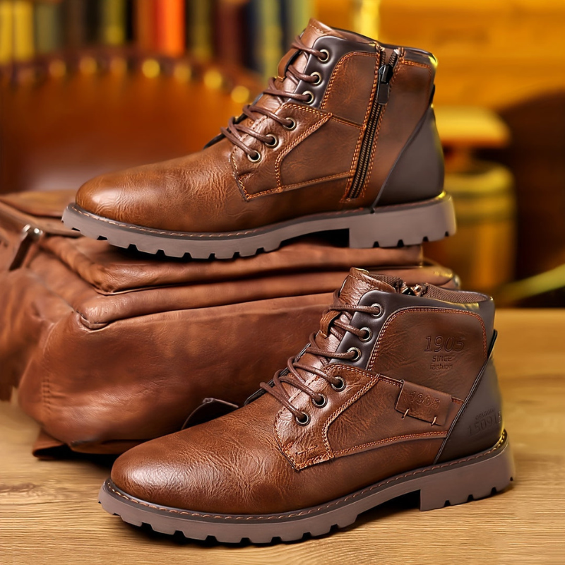 Winterstiefel Herren | Schnürstiefel Design | Langlebig & Elegant | Schuhe