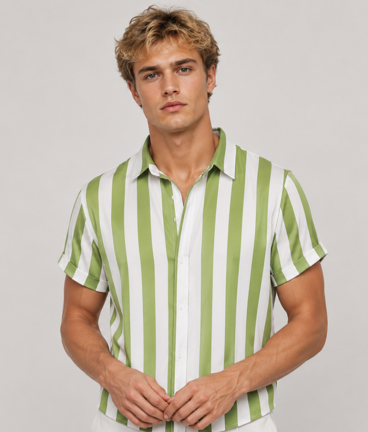 Herren Shirt | Vertikale Streifen | Zeitloser Stil | Sommer