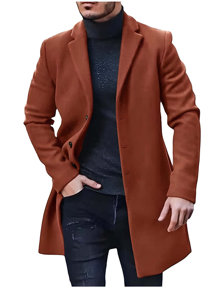 Winterjacke Herren | Klassischer Mantel Look | Jacke Herren Lang