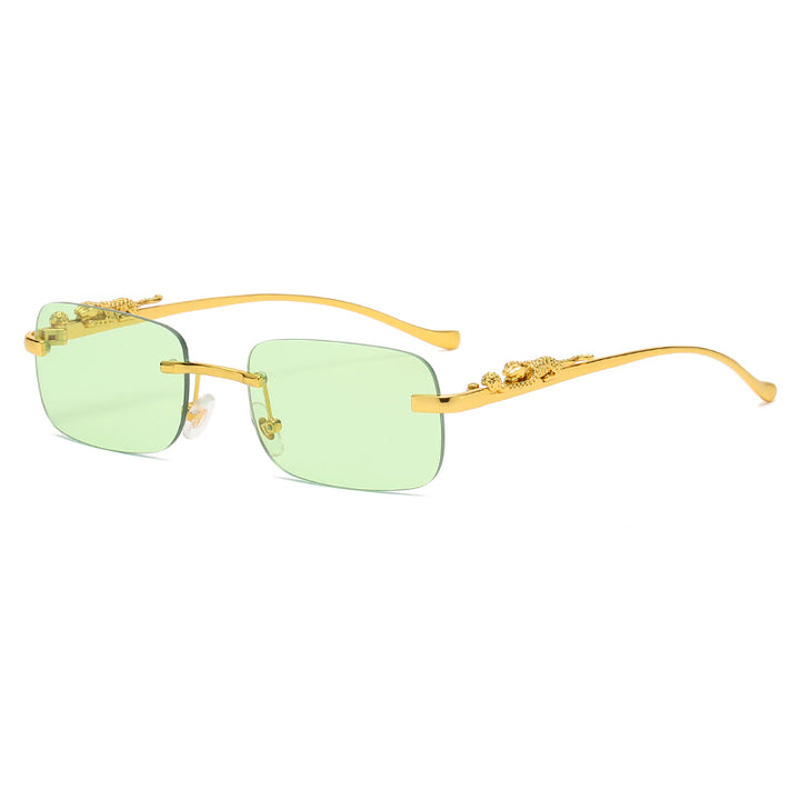Sonnenbrille | Quadratisches Vintage-Design | Leicht & Komfortabel | Zinklegierung