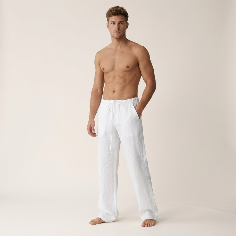 Herren Hose | Straight | Kordelzug | Sommer