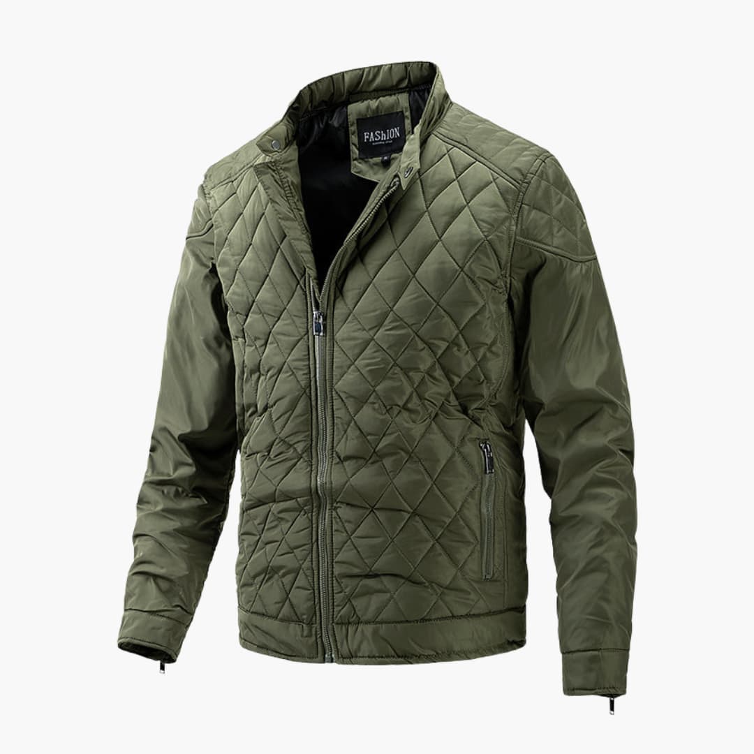 Herren Jacke | Übergangsjacke mit Stehkragen | Slim Fit Jacke