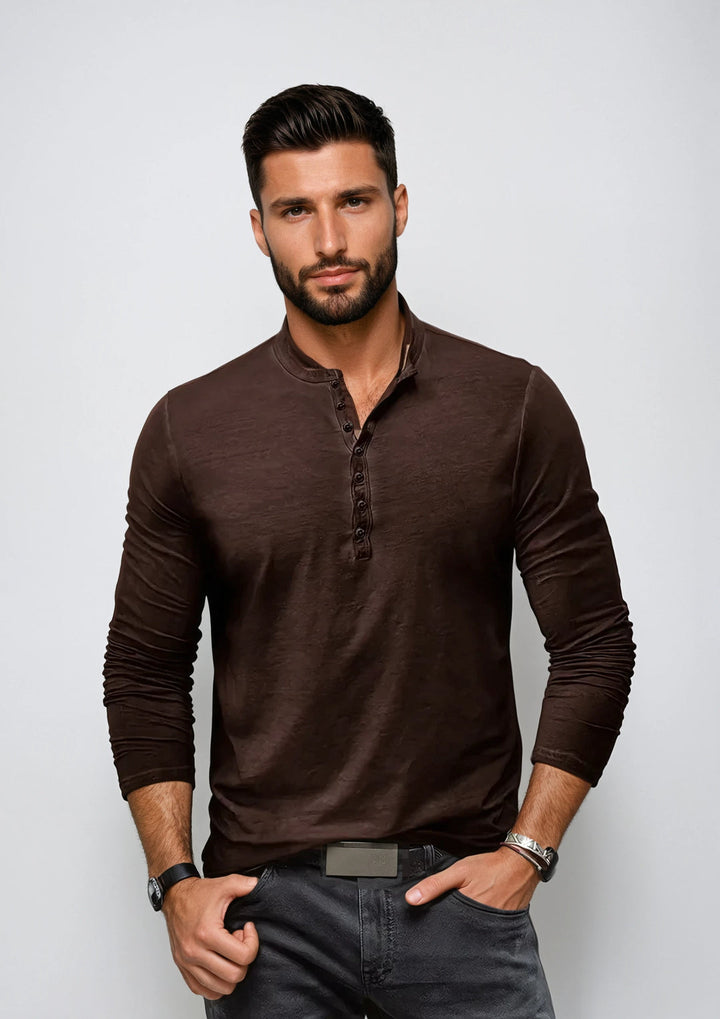 Hemd Herren | Slimfit | Met Knoopjes | Casual