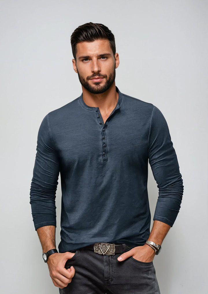 Hemd Herren | Slimfit | Met Knoopjes | Casual