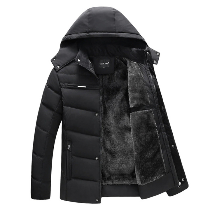 Winterjacke Herren | Jacke Herren Kapuze | Dick Gefüttert Casual
