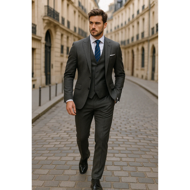 Herren Set | Slim Fit 3-teiliger Anzug | Elegante Herren Kleider