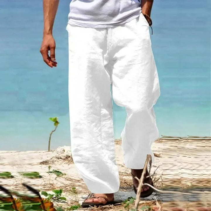 Herren Hose | Wide Leg | Mit Tunnelzug | Sommer