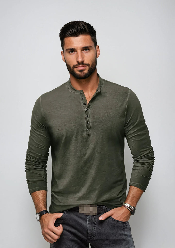 Hemd Herren | Slimfit | Met Knoopjes | Casual