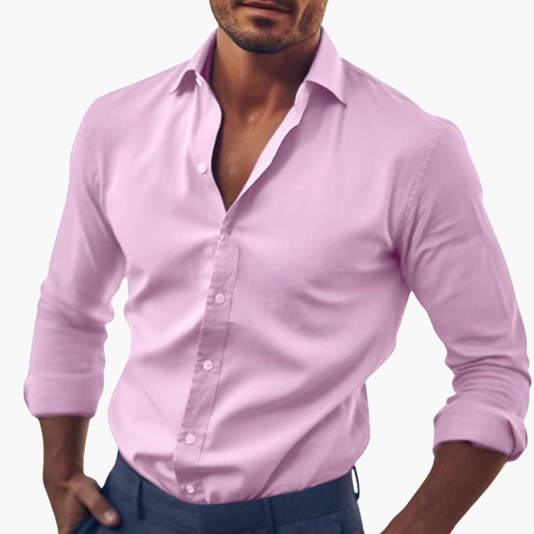 Herren Hemd | Slimfit | Mit Knöpfen | Sommer