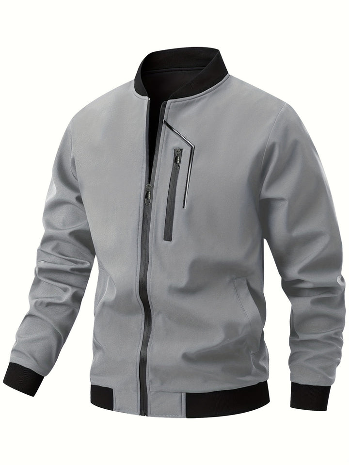 Herren Jacke | Slimfit | Mit Reißverschluss | Frühling