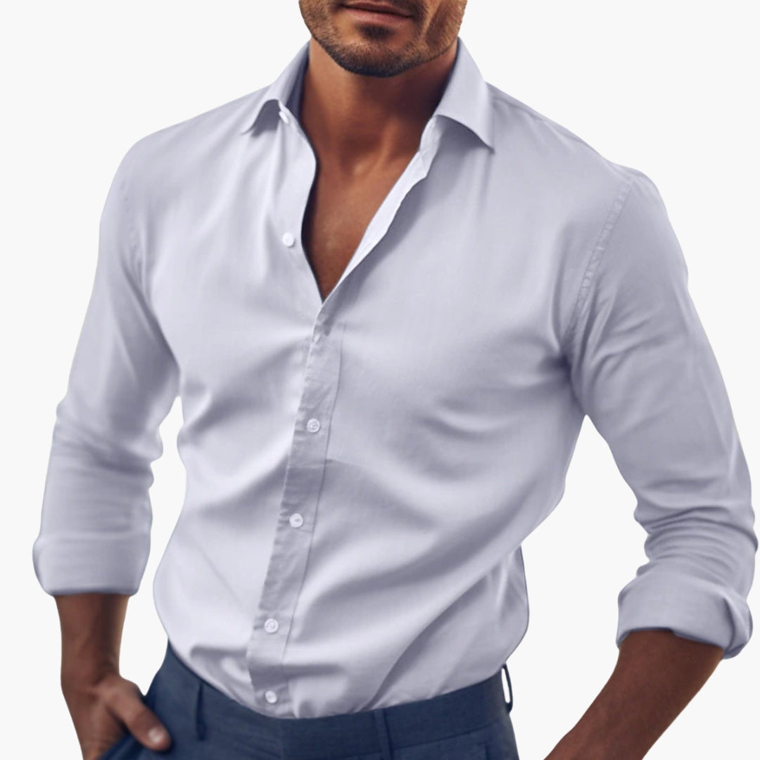 Herren Hemd | Slimfit | Mit Knöpfen | Sommer