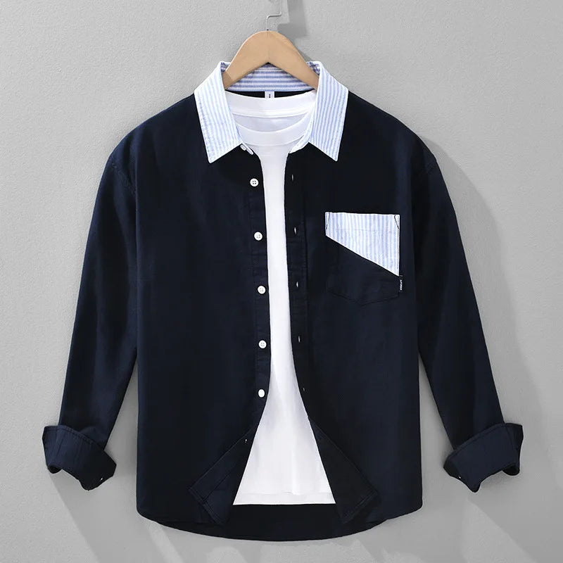 Herren Hemd | Straight | Mit Knöpfen | Sommer