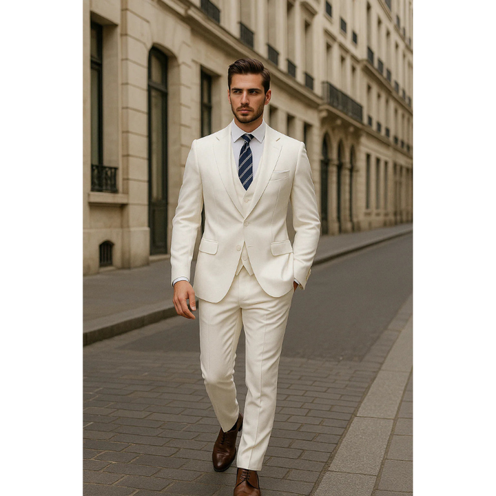Herren Set | Slim Fit 3-teiliger Anzug | Elegante Herren Kleider