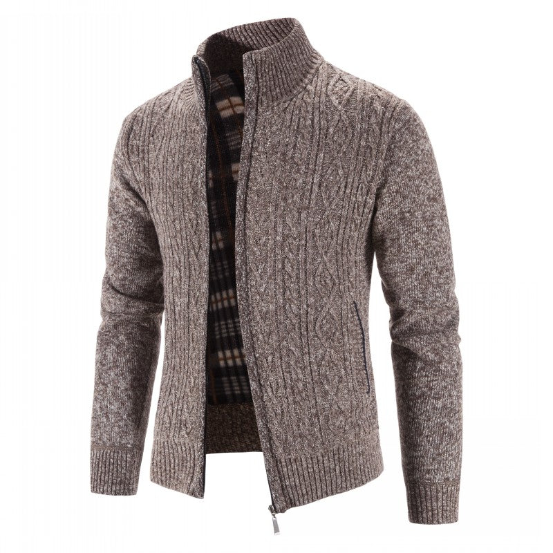 Cardigan | Jacke Herren Regular Fit | Mit Modernem Stehkragen