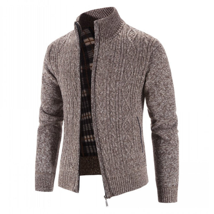 Cardigan | Jacke Herren Regular Fit | Mit Modernem Stehkragen