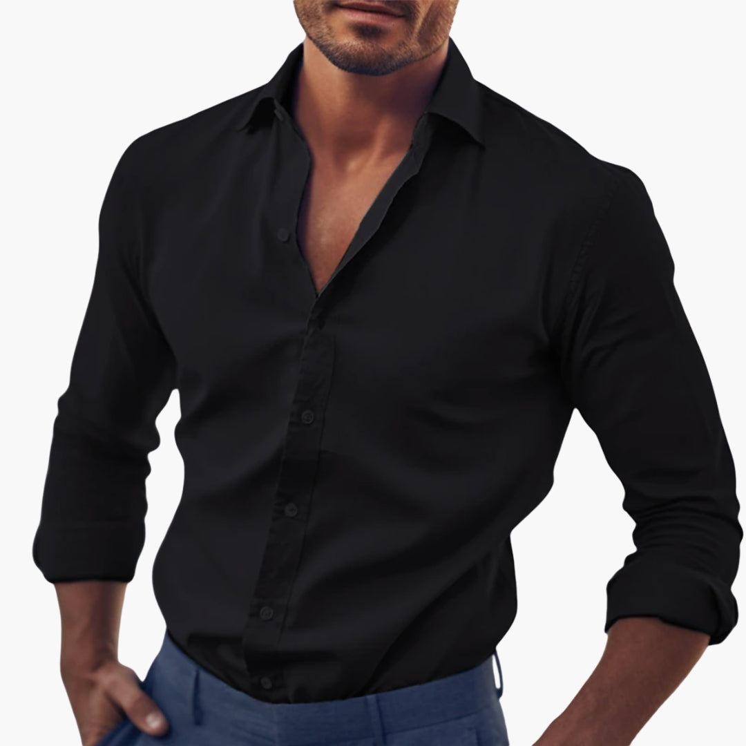 Herren Hemd | Slimfit | Mit Knöpfen | Sommer