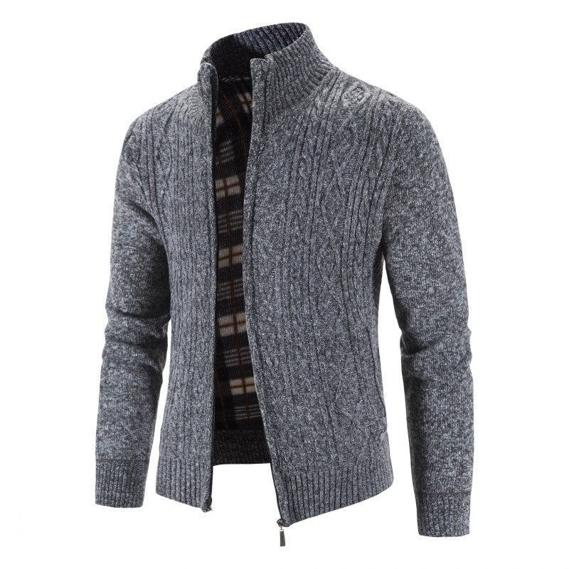 Cardigan | Jacke Herren Regular Fit | Mit Modernem Stehkragen