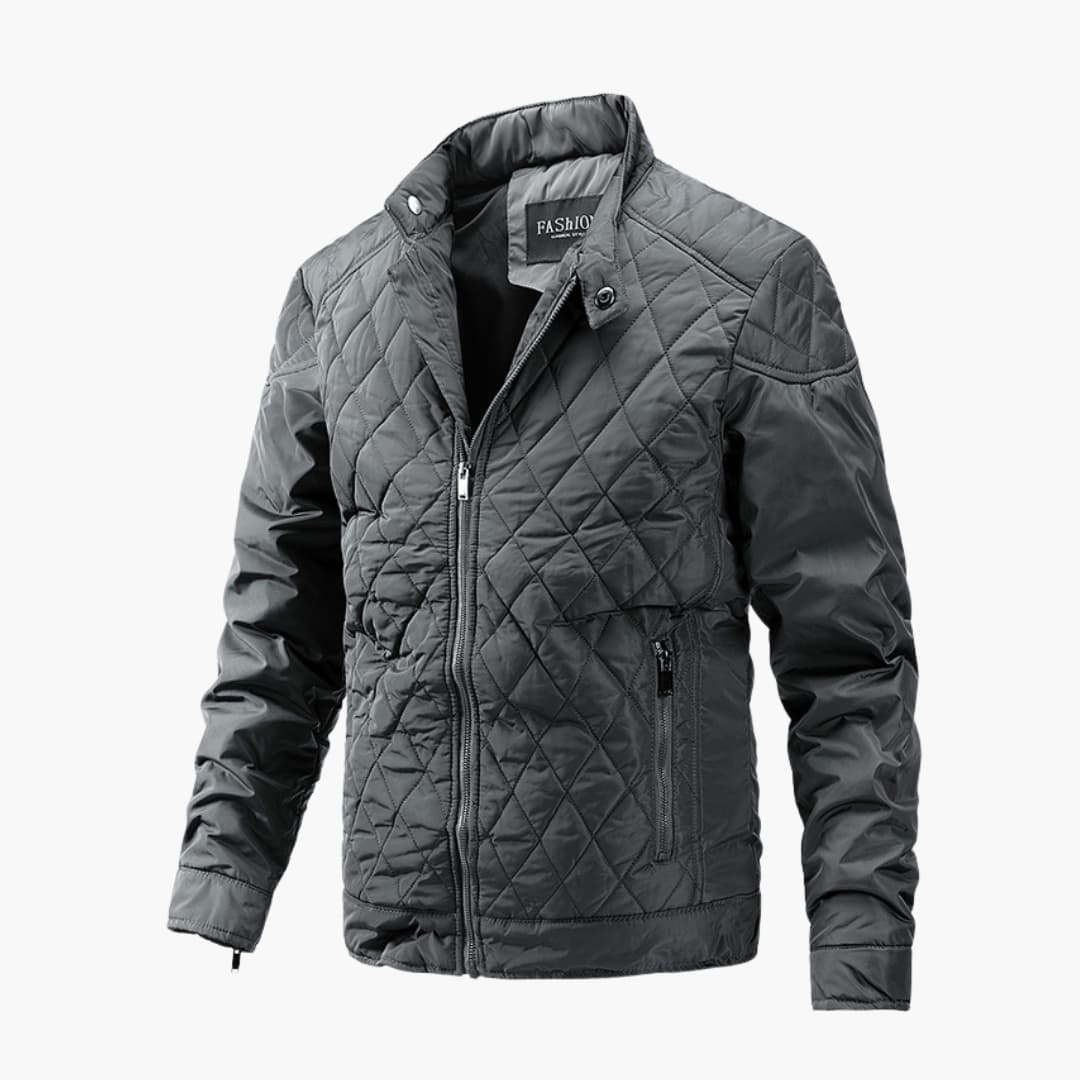 Herren Jacke | Übergangsjacke mit Stehkragen | Slim Fit Jacke