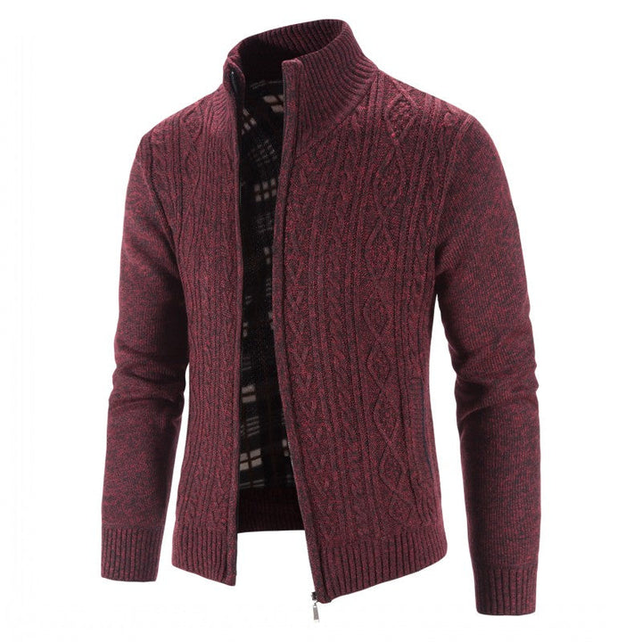Cardigan | Jacke Herren Regular Fit | Mit Modernem Stehkragen