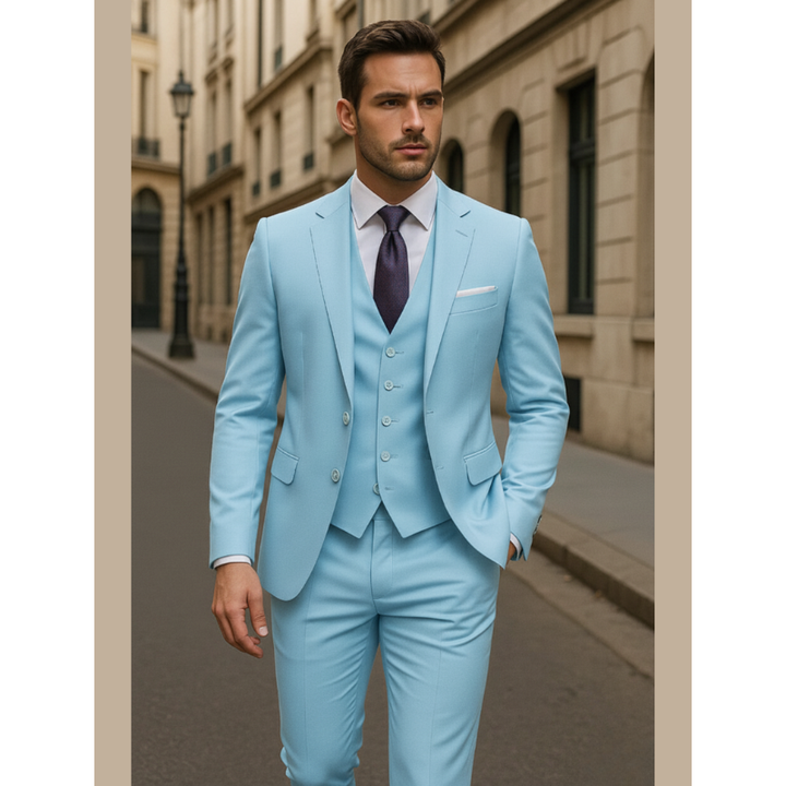 Herren Set | Slim Fit 3-teiliger Anzug | Elegante Herren Kleider