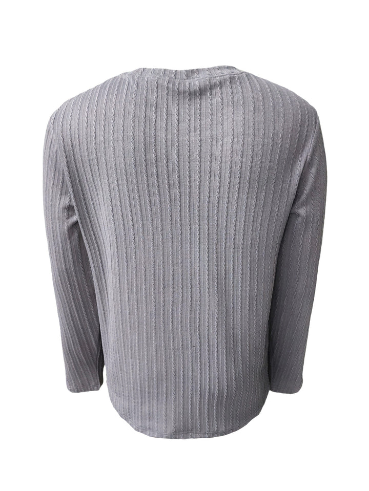 Herren Langarmshirt | Slimfit | Strukturmuster | Frühling