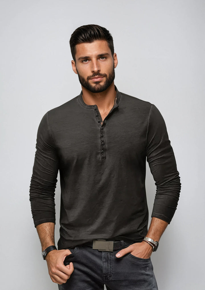 Hemd Herren | Slimfit | Met Knoopjes | Casual