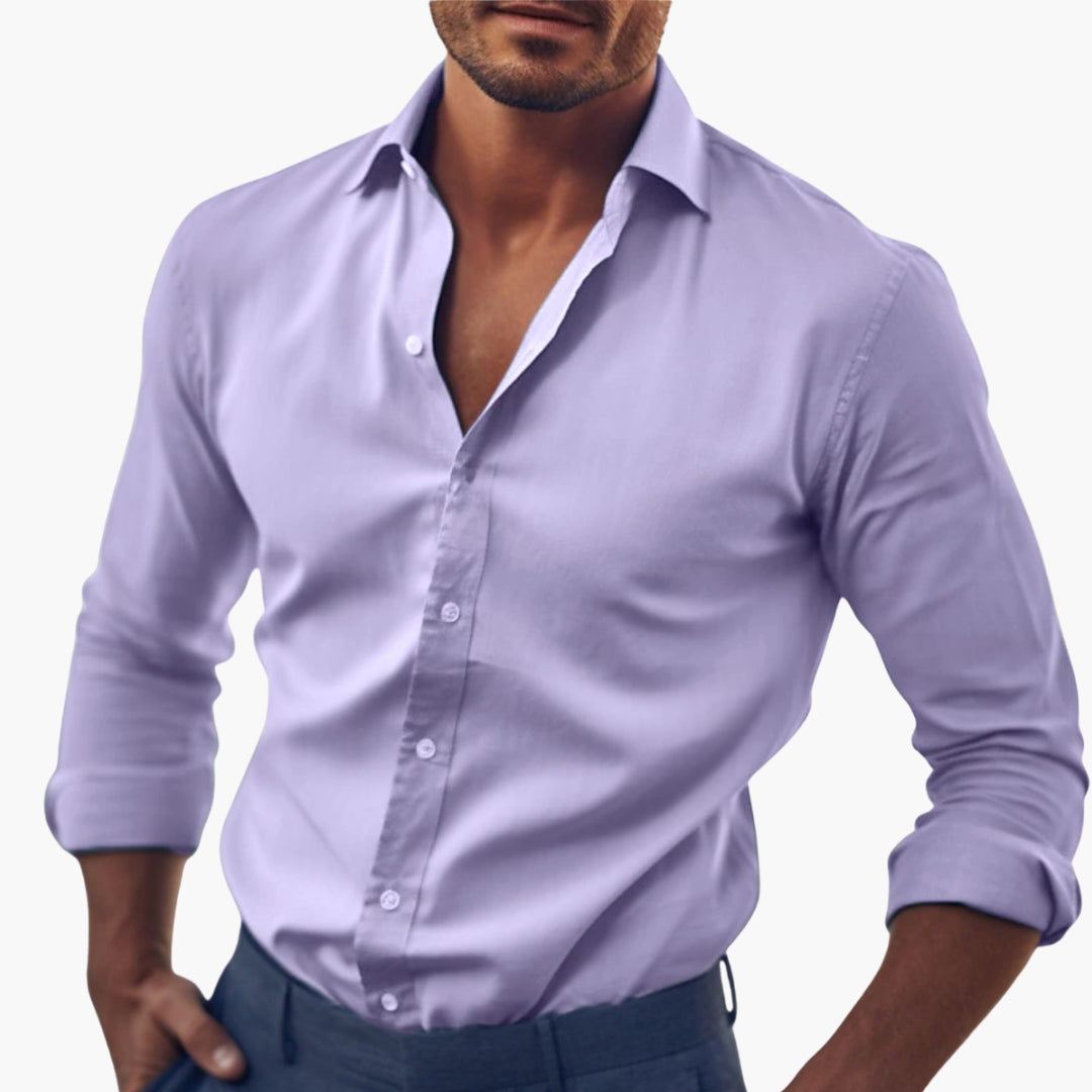 Herren Hemd | Slimfit | Mit Knöpfen | Sommer