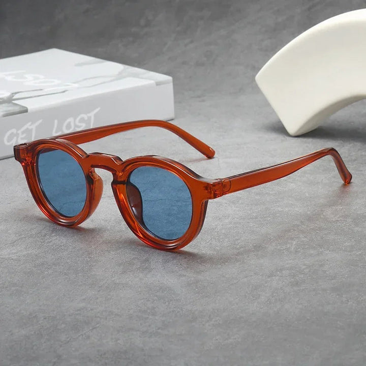 Herren Sonnenbrille | Rundes Gestell | Moderner Look | Sommer