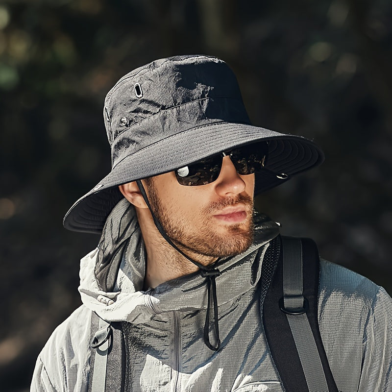 Herren Hut | Outdoor Funktional | Mit Kordelzug | Sommer