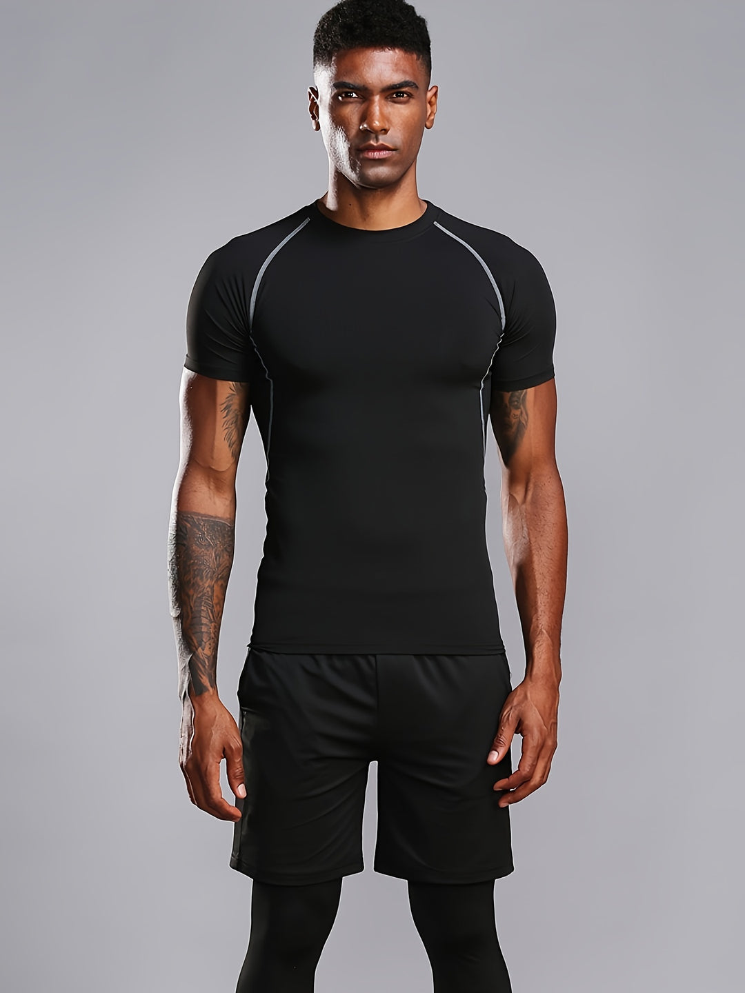 Herren Kompressionsshirt | Slim Fit | Kurzarm | Sommer