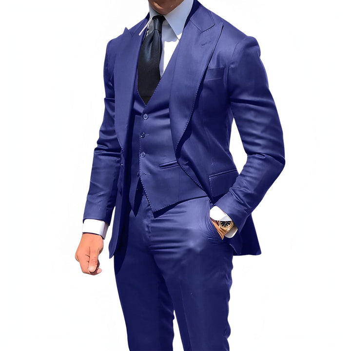 Herren Set | 3-Teilig Elegantes Dreiteilig Anzug | Formelle Kleider Herren