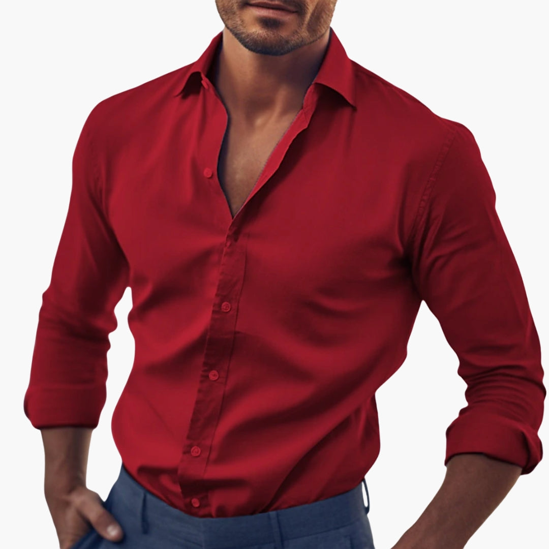 Herren Hemd | Slimfit | Mit Knöpfen | Sommer