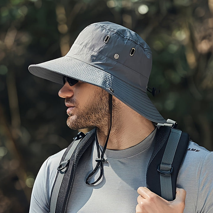 Herren Hut | Outdoor Funktional | Mit Kordelzug | Sommer