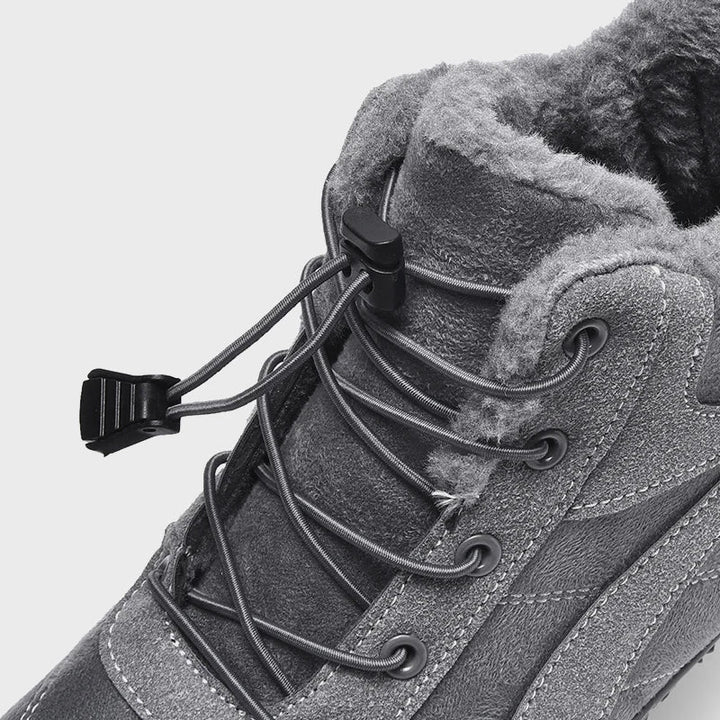 Winterschuhe Herren | Outdoor Barfuß Winter | Gefütterte Ankle Schuhe