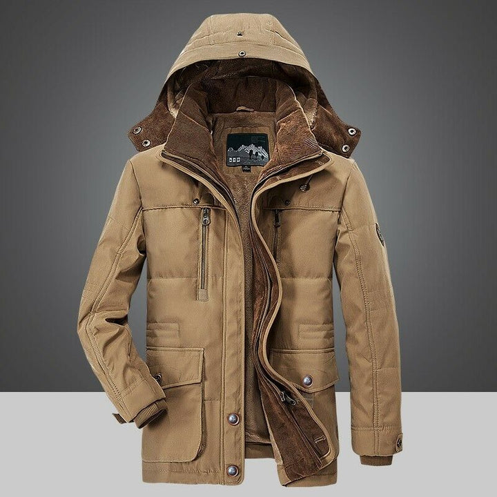 Herren Winterjacke | Warmer Parka | Fleecegefütterte Übergangsjacke