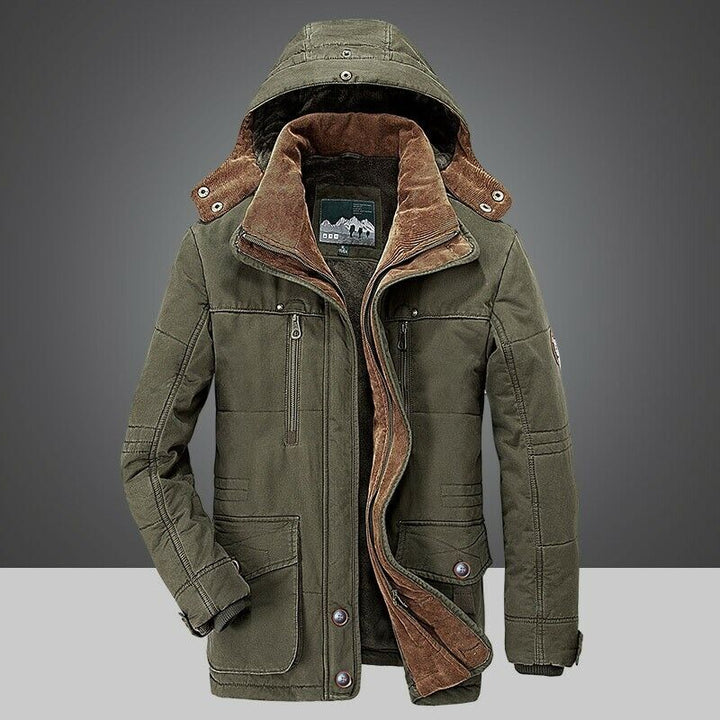 Herren Winterjacke | Warmer Parka | Fleecegefütterte Übergangsjacke