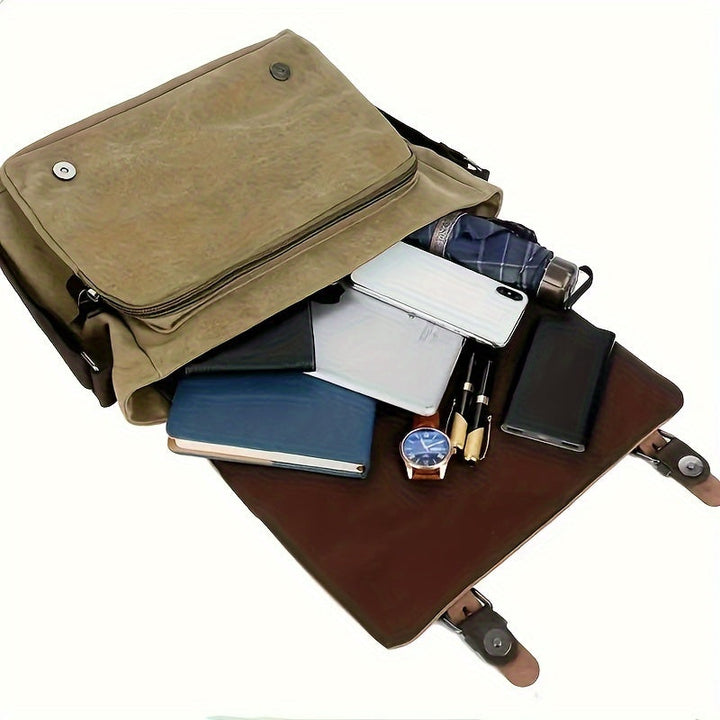 Herren Tasche | Vintage Stil | Mit Riemen | Sommer